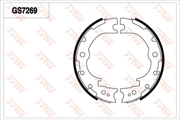 TRW GS7269 - Комплект тормозов, ручник, парковка autosila-amz.com