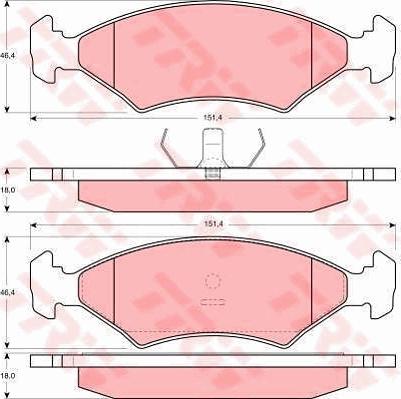 TRW GTD1097 - Дисковый тормозной механизм, комплект autosila-amz.com