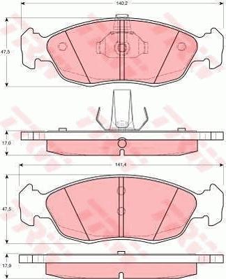 TRW GTD1075 - Дисковый тормозной механизм, комплект autosila-amz.com