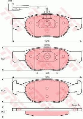 TRW GTD1104 - Дисковый тормозной механизм, комплект autosila-amz.com