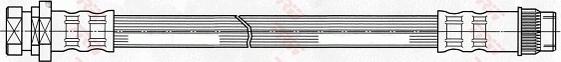 TRW PHA434 - Тормозной шланг autosila-amz.com