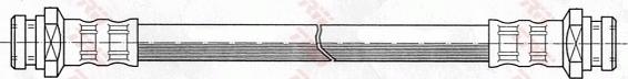TRW PHA438 - Тормозной шланг autosila-amz.com
