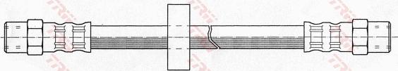 TRW PHA106 - Шланг тормозной задний L R VAG A100/A6(C4)/Golf II/Passat B3/Polo /L 202mm TRW PHA106 autosila-amz.com