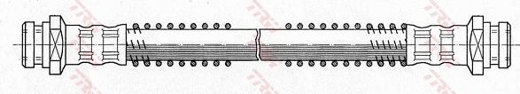 TRW PHA301 - Тормозной шланг autosila-amz.com