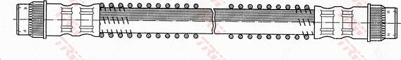 TRW PHA319 - Шланг торм задн autosila-amz.com