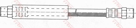 TRW PHA255 - Тормозной шланг autosila-amz.com