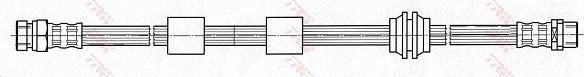 TRW PHB440 - Тормозной шланг передний (483mm) autosila-amz.com