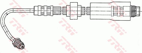 TRW PHB543 - Тормозной шланг autosila-amz.com