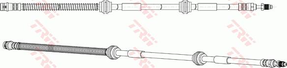 TRW PHB577 - Шланг тормозной (ст. пр/ия: ИТАЛИЯ, ст. в/за: ИТАЛИЯ) autosila-amz.com