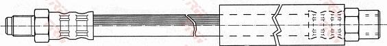 TRW PHB102 - Тормозной шланг autosila-amz.com