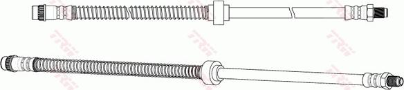 TRW PHB372 - Шланг торм передн autosila-amz.com