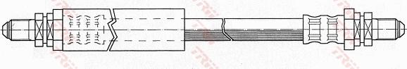 TRW PHC224 - шланг тормозной задн. Ford autosila-amz.com