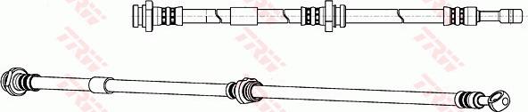 TRW PHD968 - Тормозной шланг autosila-amz.com