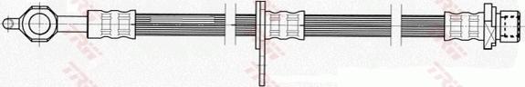 TRW PHD460 - Тормозной шланг autosila-amz.com