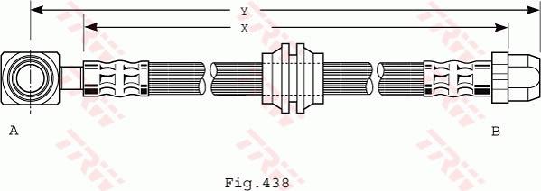 TRW PHD485 - Тормозной шланг autosila-amz.com