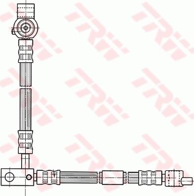 TRW PHD541 - Тормозной шланг autosila-amz.com