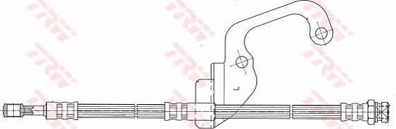 TRW PHD628 - Тормозной шланг autosila-amz.com