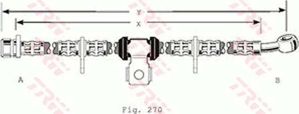 TRW PHD190 - Тормозной шланг autosila-amz.com