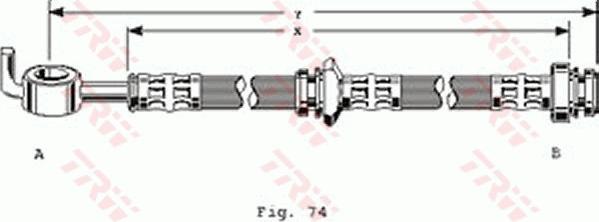 TRW PHD163 - Тормозной шланг autosila-amz.com