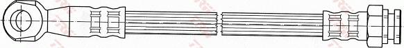 TRW PHD1036 - Тормозной шланг autosila-amz.com