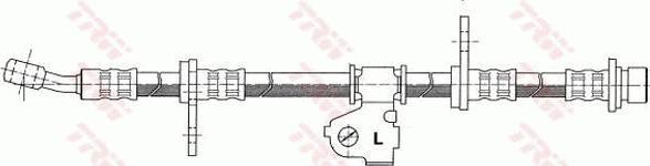 TRW PHD138 - Тормозной шланг autosila-amz.com