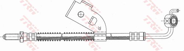 TRW PHD342 - Шланг торм передн autosila-amz.com