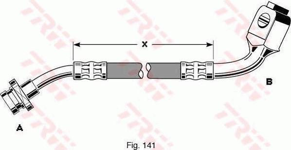 TRW PHD287 - Тормозной шланг autosila-amz.com