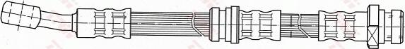 TRW PHD704 - Тормозной шланг autosila-amz.com