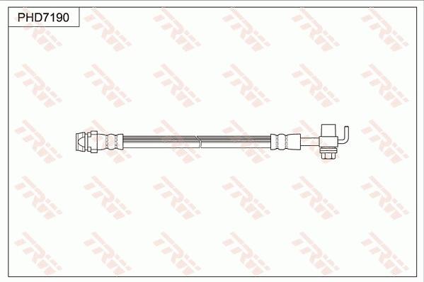 TRW PHD7190 - Тормозной шланг autosila-amz.com