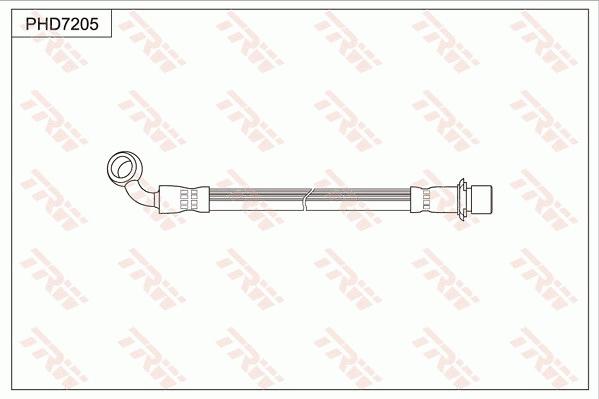 TRW PHD7205 - Тормозной шланг autosila-amz.com