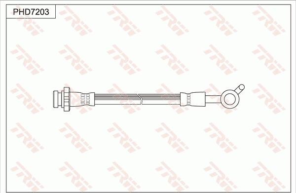 TRW PHD7203 - Тормозной шланг autosila-amz.com