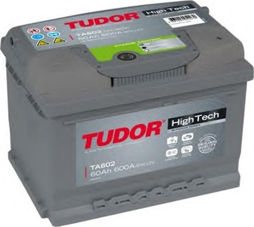 Tudor TA602 - Стартерная аккумуляторная батарея, АКБ autosila-amz.com