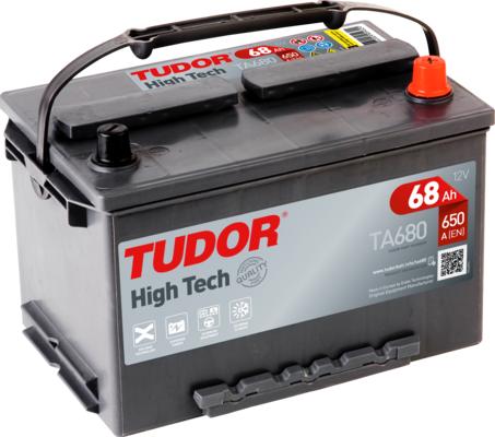 Tudor TA680 - Стартерная аккумуляторная батарея, АКБ autosila-amz.com