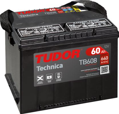 Tudor TB608 - Стартерная аккумуляторная батарея, АКБ autosila-amz.com