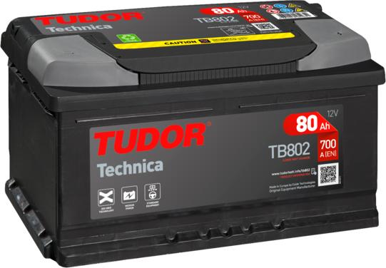 Tudor TB802 - Стартерная аккумуляторная батарея, АКБ autosila-amz.com