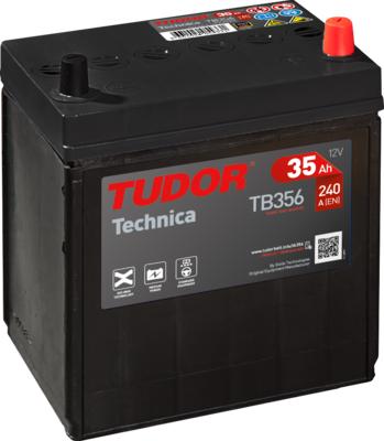 Tudor TB356 - Стартерная аккумуляторная батарея, АКБ autosila-amz.com