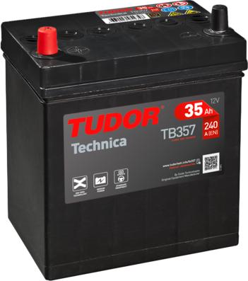 Tudor TB357 - Стартерная аккумуляторная батарея, АКБ autosila-amz.com