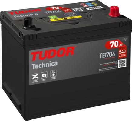 Tudor TB704 - Стартерная аккумуляторная батарея, АКБ autosila-amz.com