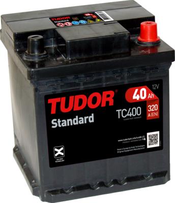 Tudor TC400 - Стартерная аккумуляторная батарея, АКБ autosila-amz.com
