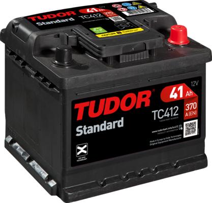 Tudor TC412 - Стартерная аккумуляторная батарея, АКБ autosila-amz.com