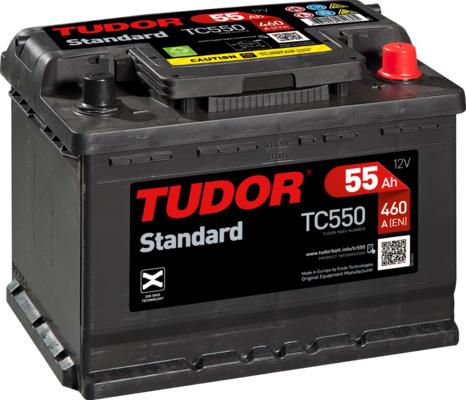 Tudor TC550 - Стартерная аккумуляторная батарея, АКБ autosila-amz.com
