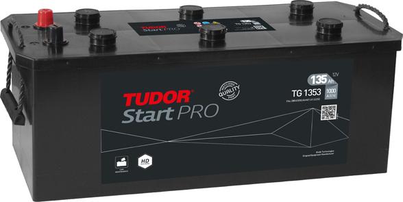 Tudor TG1353 - Стартерная аккумуляторная батарея, АКБ autosila-amz.com