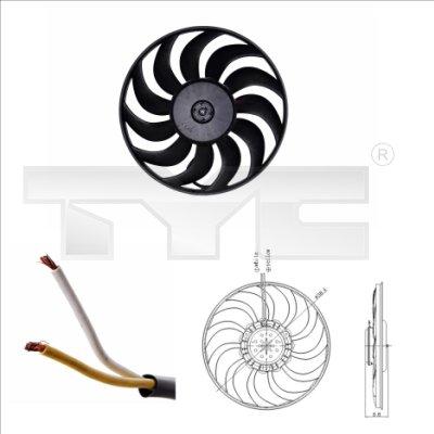 TYC 802-0051 - Вентилятор, охлаждение двигателя autosila-amz.com