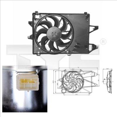 TYC 810-0001 - Вентилятор, охлаждение двигателя autosila-amz.com