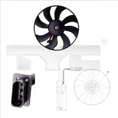 TYC 837-0020 - Вентилятор, охлаждение двигателя autosila-amz.com