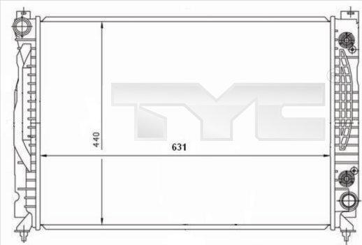 TYC 702-0001 - Радиатор, охлаждение двигателя autosila-amz.com