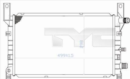 TYC 710-0048 - Радиатор, охлаждение двигателя autosila-amz.com