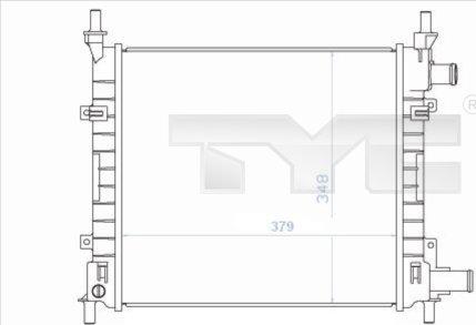 TYC 710-0043 - Радиатор, охлаждение двигателя autosila-amz.com