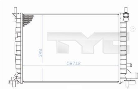 TYC 710-0051 - Радиатор, охлаждение двигателя autosila-amz.com