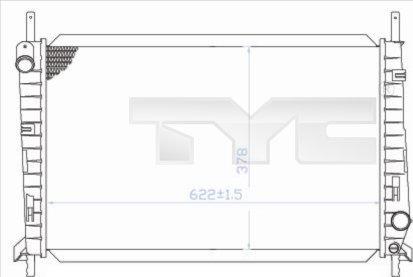 TYC 710-0032 - Радиатор, охлаждение двигателя autosila-amz.com